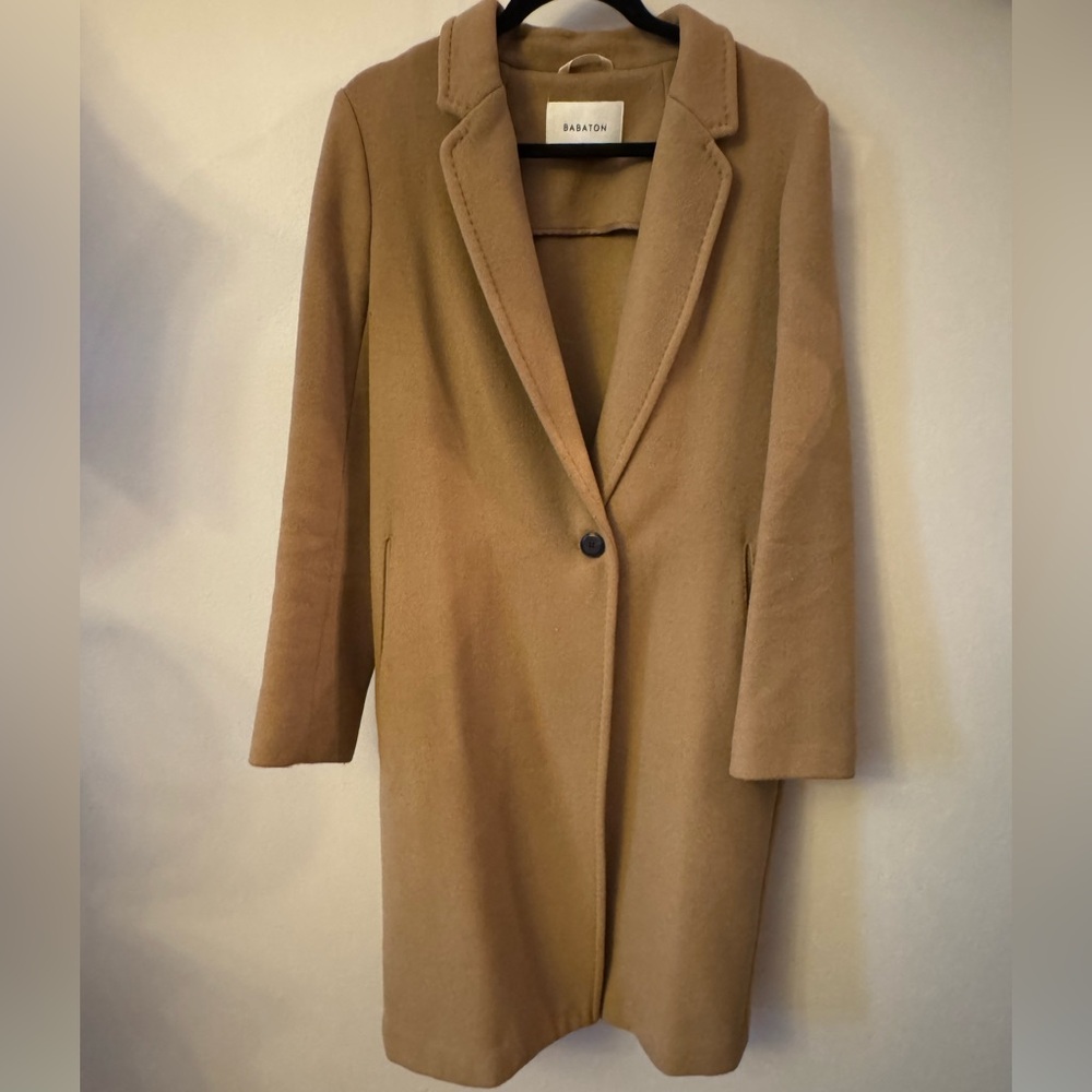 Babaton Tan Trench Coat